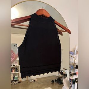 ZARA Halter Cutout Crop Top, Size S, Lightly Worn